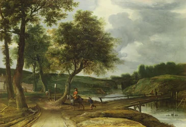 Eine bewaldete Flusslandschaft